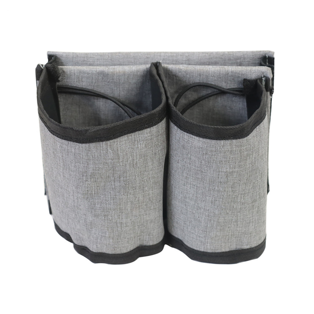 Storfex Suitcase Armrest Storage Bag With Cup Holders Grey at