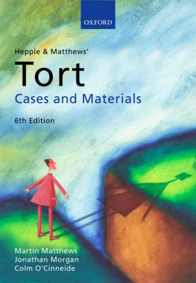 Hepple and Matthews' Tort by Martin Matthews image