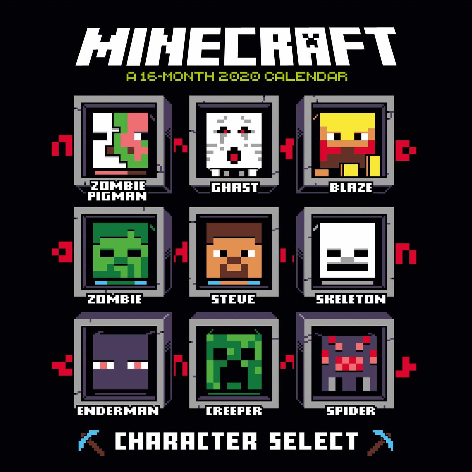 Official Minecraft 2020 Square Wall Calendar image