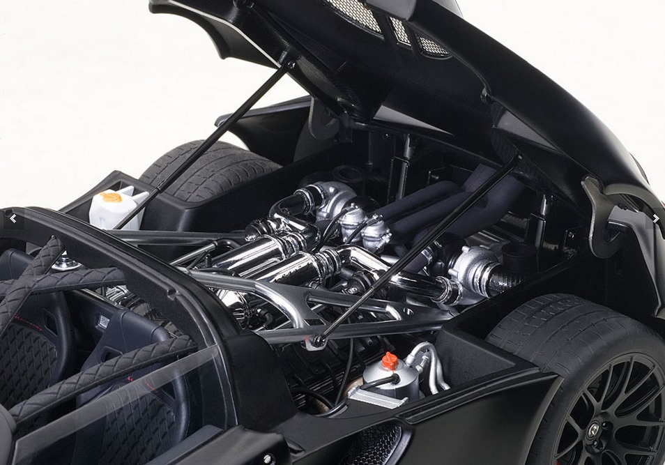 Autoart: 1/18 Hennessey Venom GT (Carbon Black) image