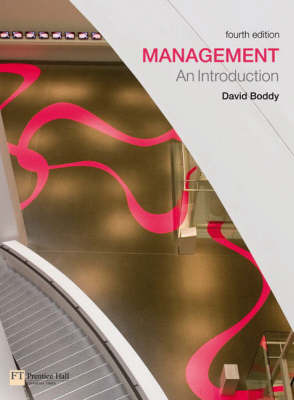 Management: An Introduction by David Boddy image
