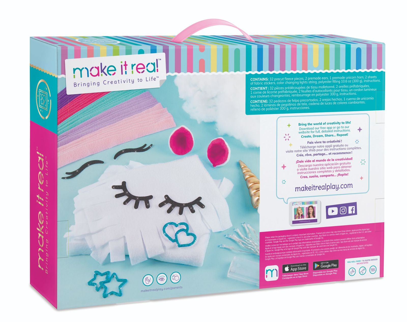 Buy DIY Glowing Unicorn Pillow at Mighty Ape NZ