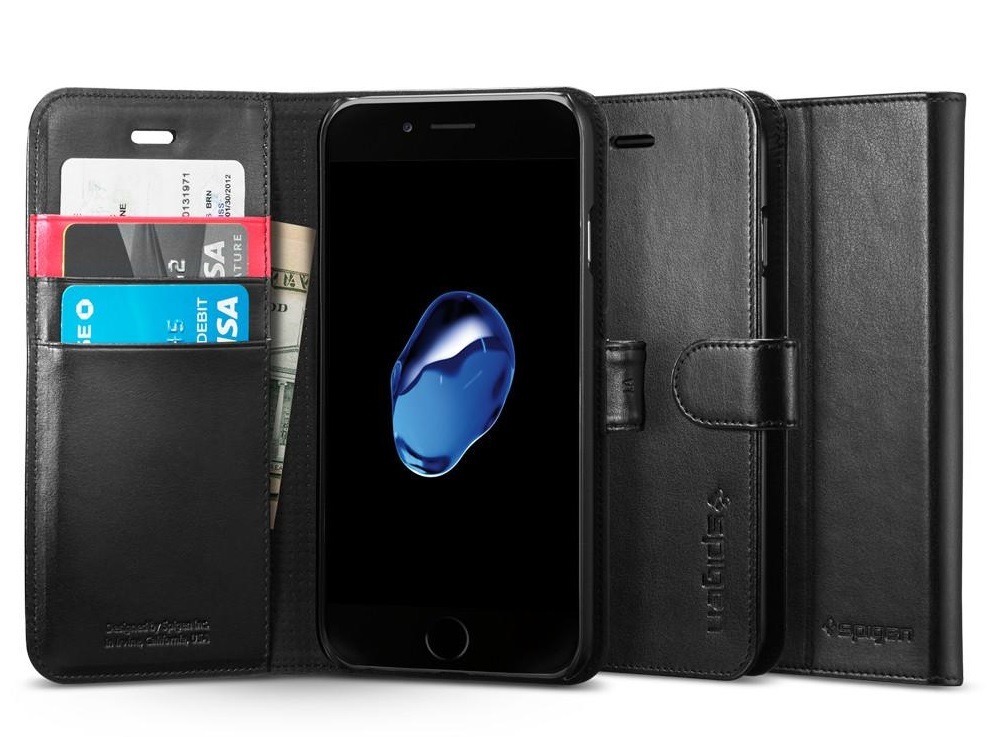 Spigen: iPhone 7 - Wallet Case (Black) image