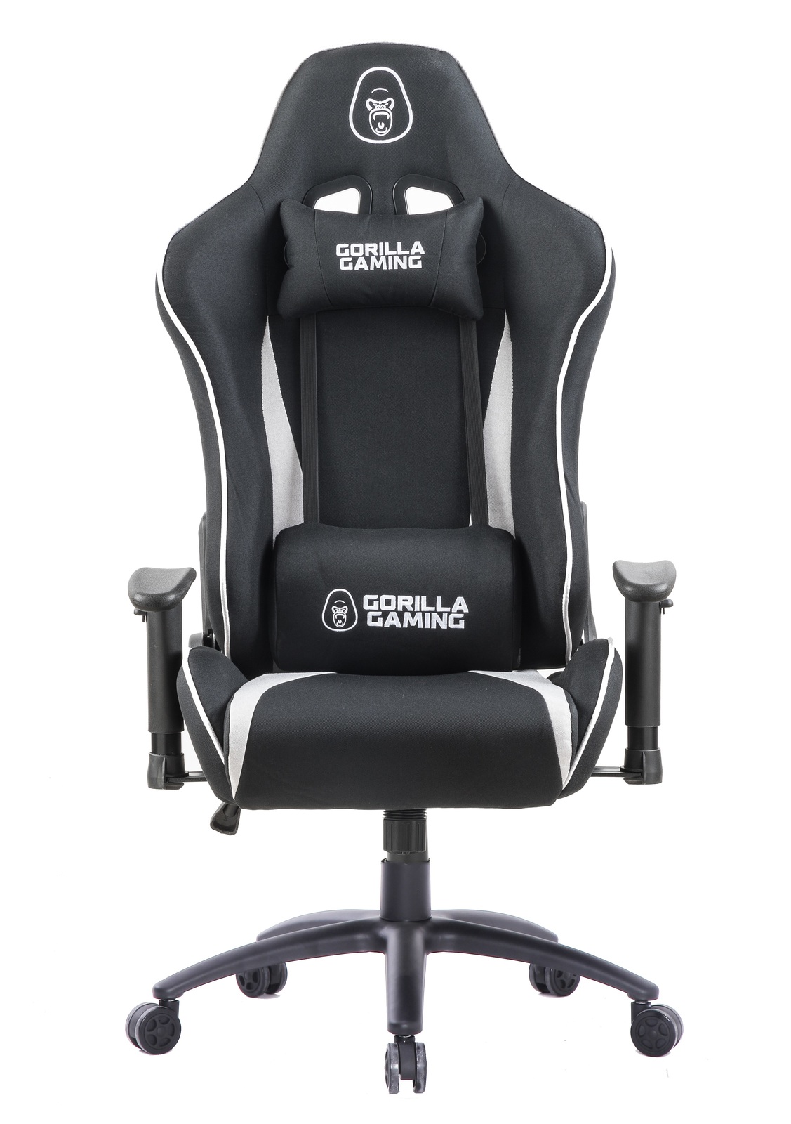 Gorilla Gaming Commander Chair - Black & Grey (Fabric) for image