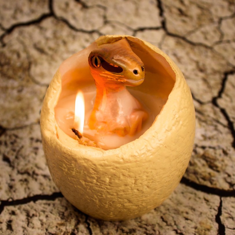 Hatching Dinosaur Candle image