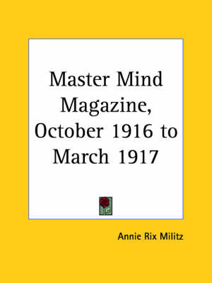 Master Mind Magazine (1916) image