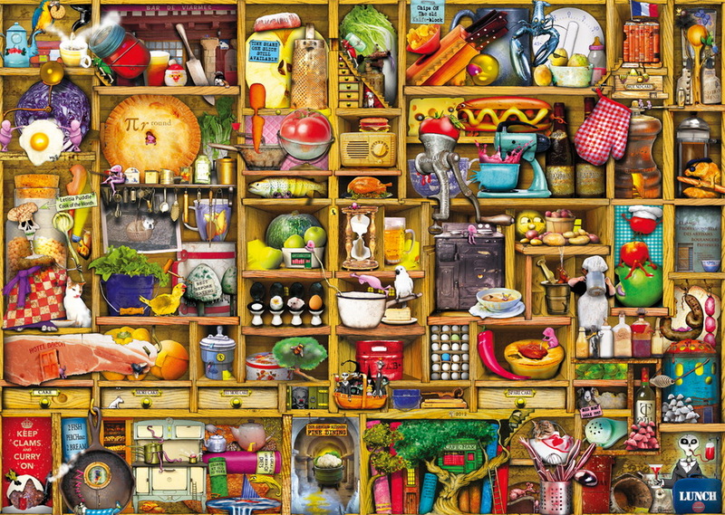 Ravensburger 1000 Piece Jigsaw Puzzle - The Kitchen Cupboard image