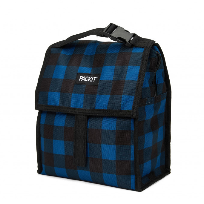 PackIt Freezable Lunch Bag Navy Buffalo at Mighty Ape Australia