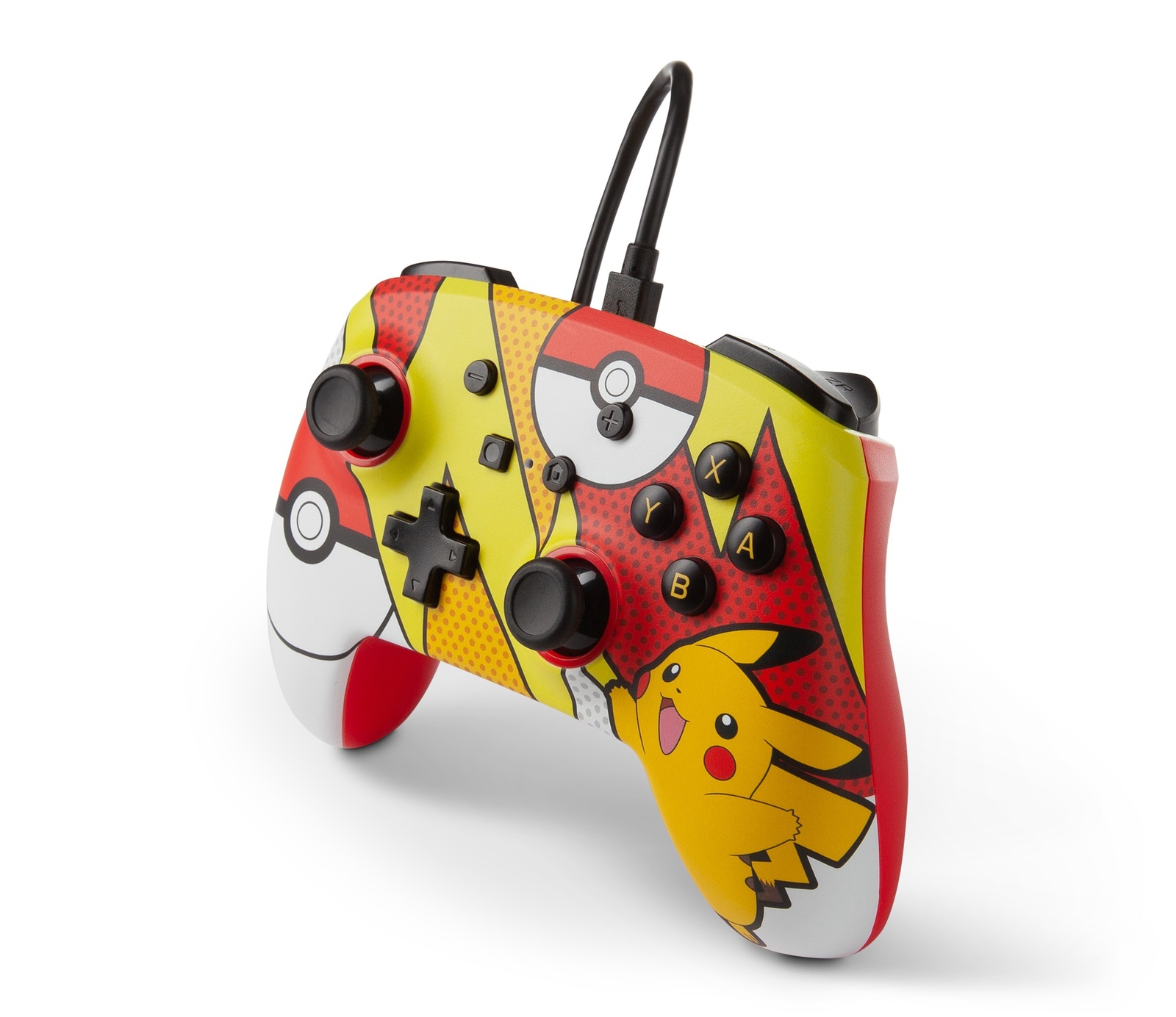 Nintendo Switch Enhanced Wired Controller (Pikachu Pop Art) for Switch image