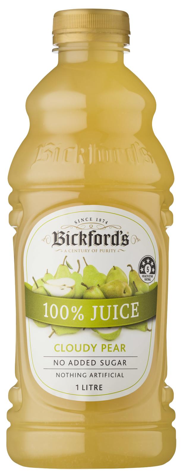 Bickfords: Premium Juice - 100% Cloudy Pear (1L) image
