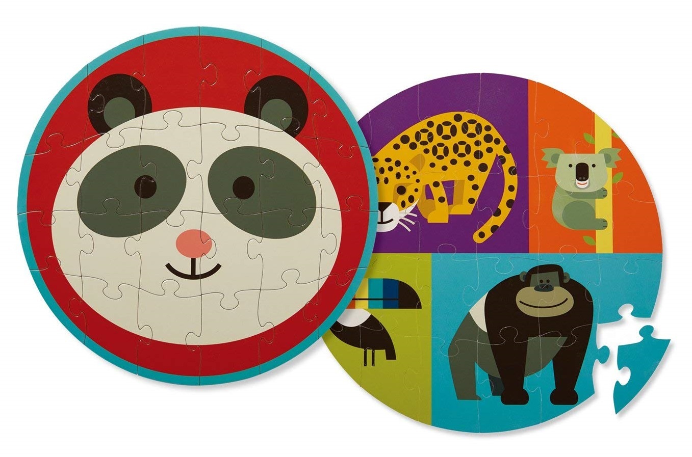 Crocodile Creek: Two-Sided Puzzle - Panda Friends image