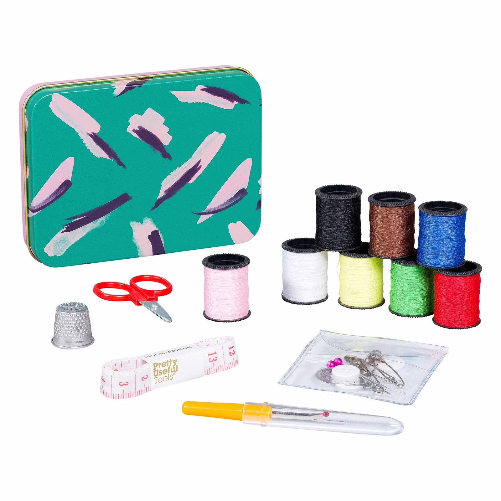 Pretty Useful Tools Sew & Repair Kit Jungle Strokes Green at