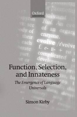 Function, Selection, and Innateness by Simon Kirby image