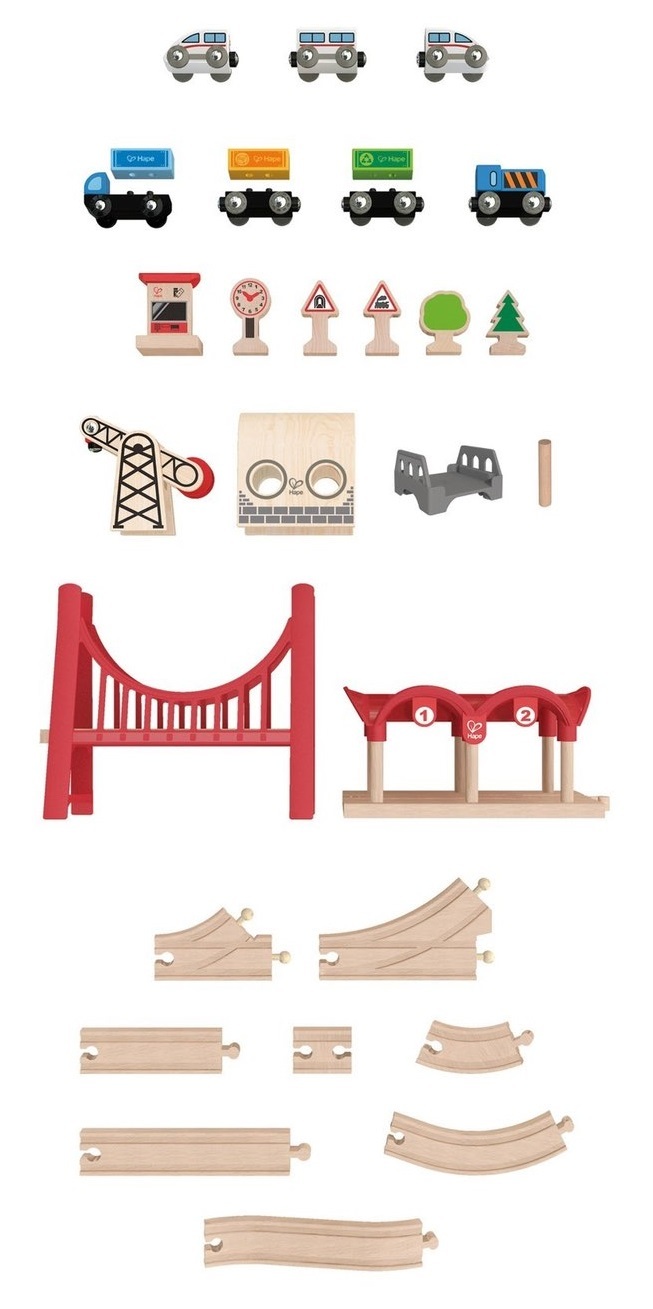 Hape: High & Low - Railway Set image