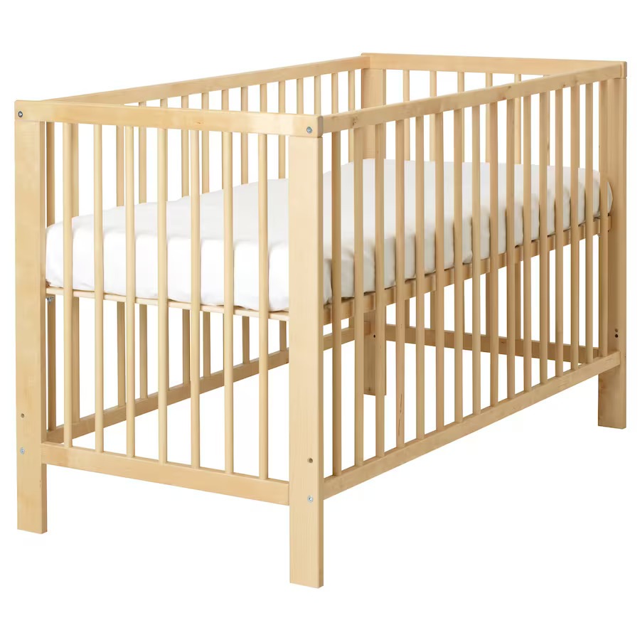 Buy IKEA Gulliver Birch Wood Cot 60x120cm at Mighty Ape NZ
