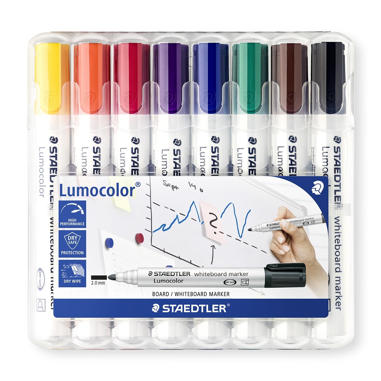 Buy Staedtler Lumocolor Whiteboard Markers Bullet Tip (Wallet of 8