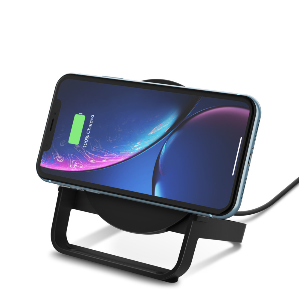 BOOST UP CHARGE Wireless Charging Stand 10W (AC Adapter Not Included) Black