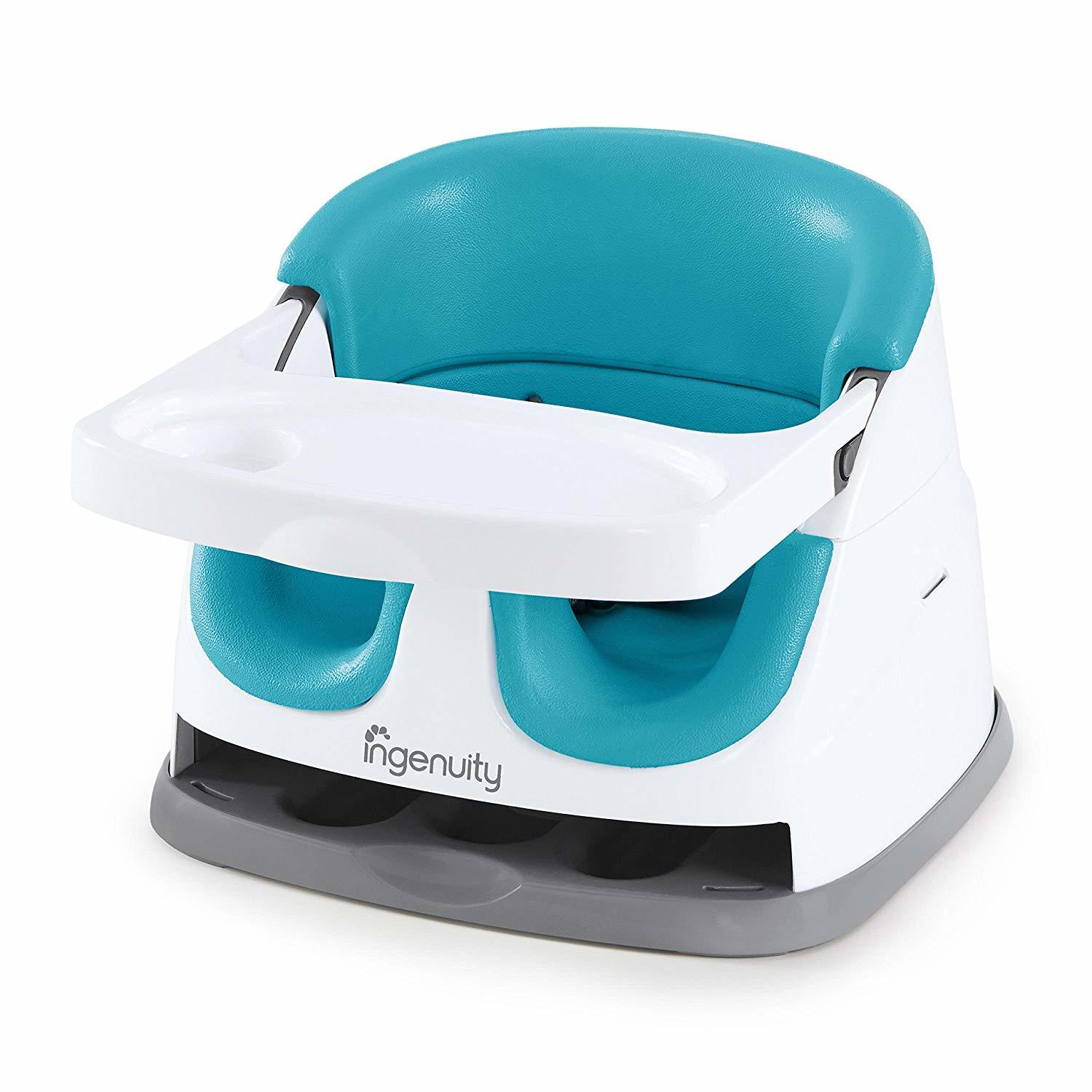 Ingenuity: Baby Base 2-in-1 Seat - Peacock Blue image