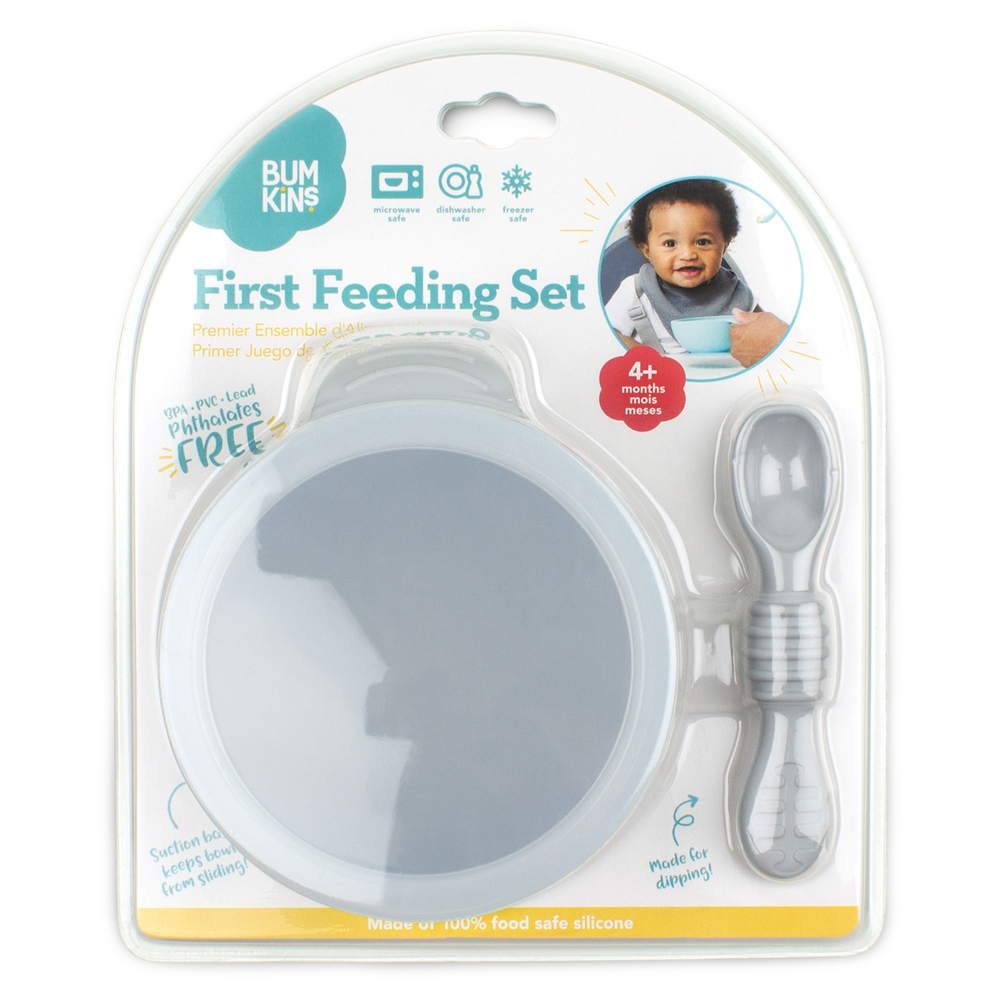 Bumkins: First Feeding Set - Grey image