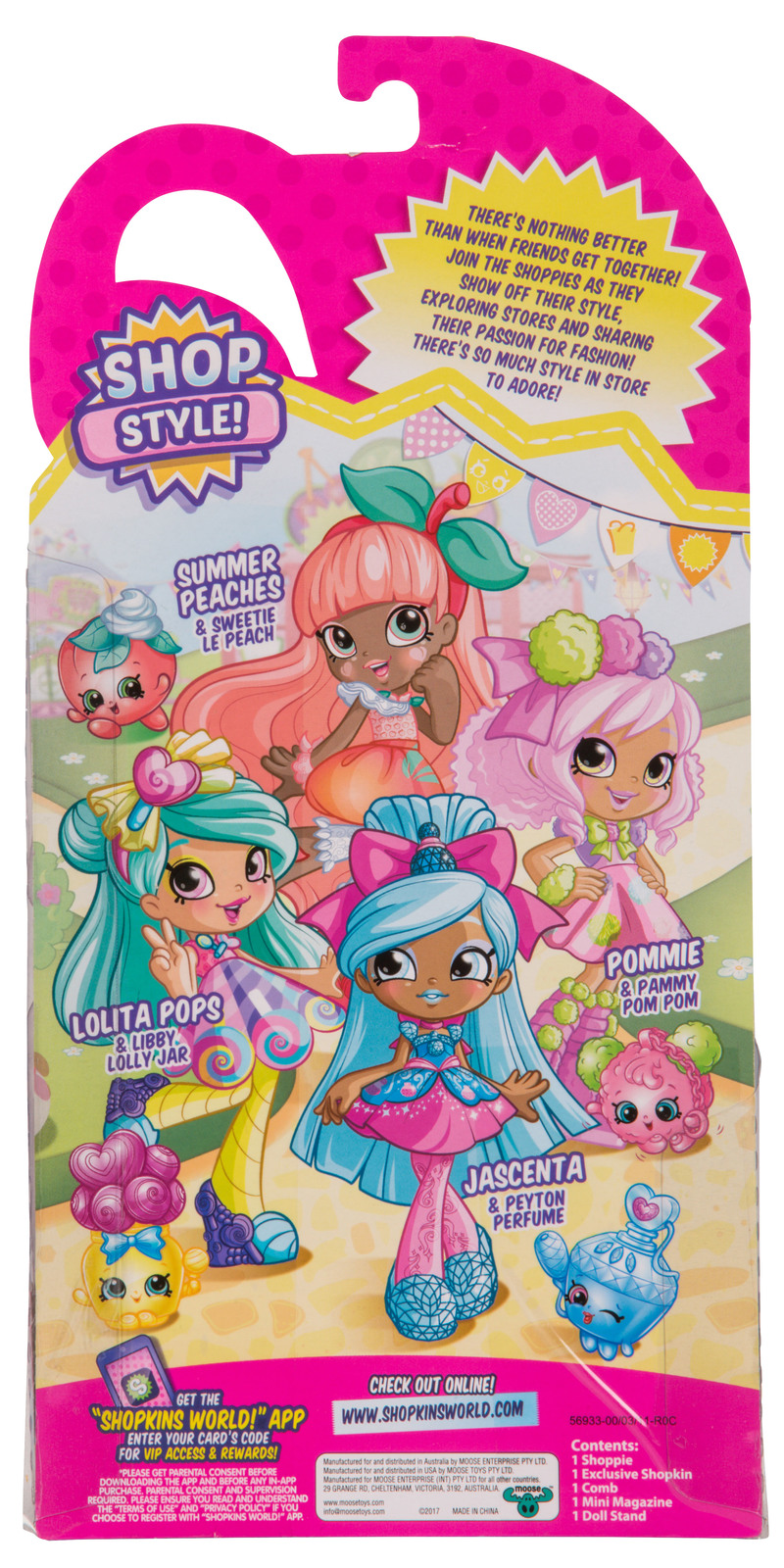 Shopkins: Series 7 - Shoppies Doll (Summer Peaches) image