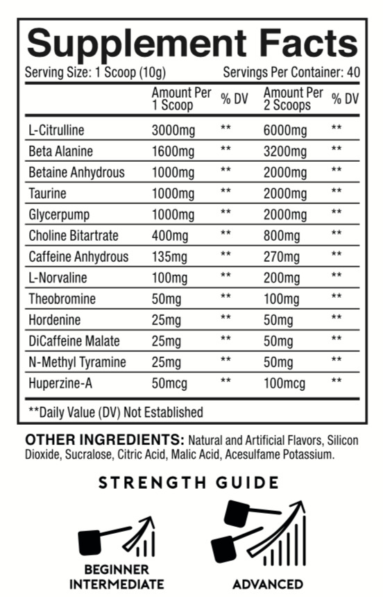 Pumped Sports Loaded Pre Workout - Pineapple Mano (30 Serves) image