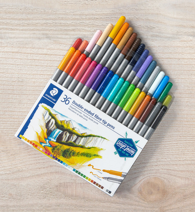 Buy Staedtler Double Ended Fibre Tip Pen 3200 (Box of 36) at Mighty
