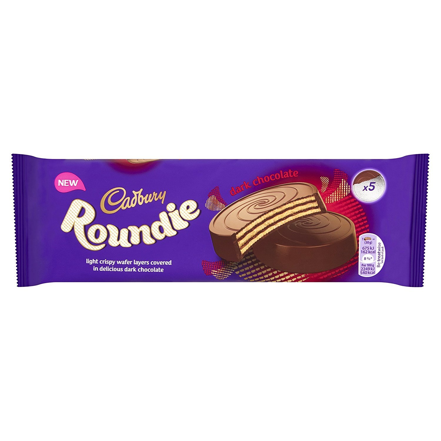 Cadbury Roundies Dark Chocolate Wafer 150g image