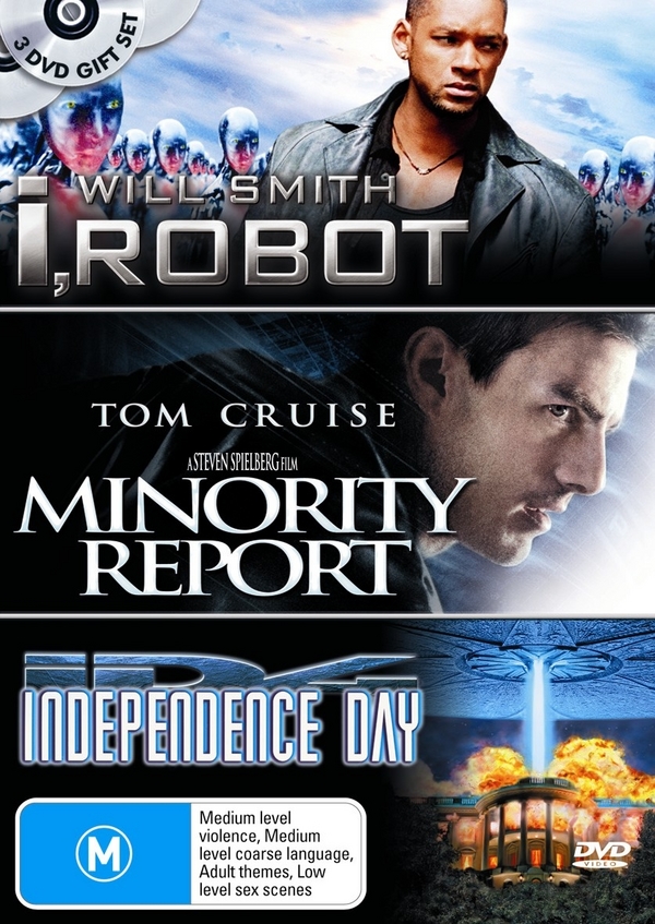 I, Robot / Minority Report / Independence Day (3 Disc Set) on DVD image