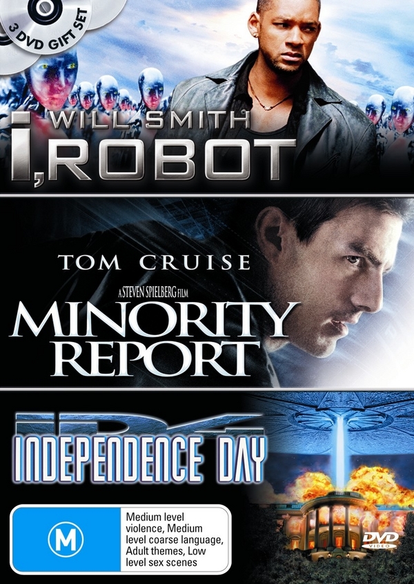 I, Robot / Minority Report / Independence Day (3 Disc Set) on DVD