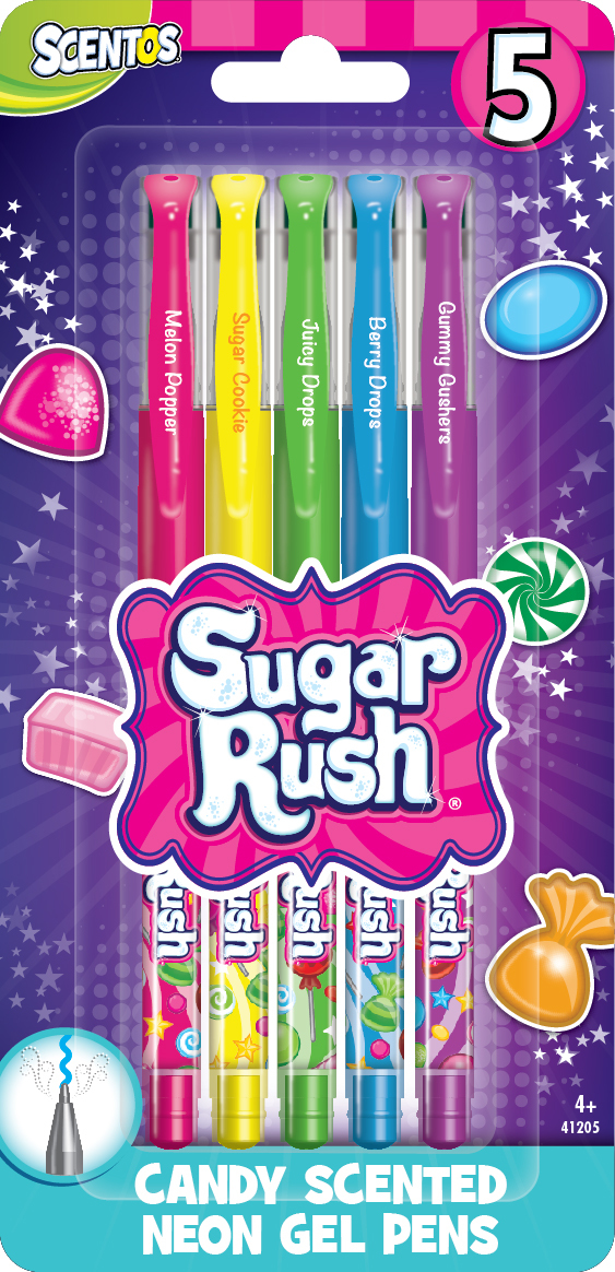 Buy Sugar Rush Candy Scented Gel Pens at Mighty Ape NZ