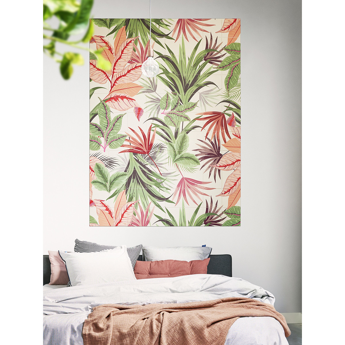 IXXI Pink Jungle Wall Art (120cm x 160cm) at Mighty Ape NZ