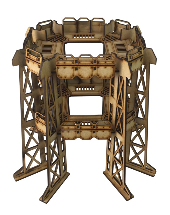 TTCombat: Tabletop Scenics - Sector 1 Octagon Platform (Large) image
