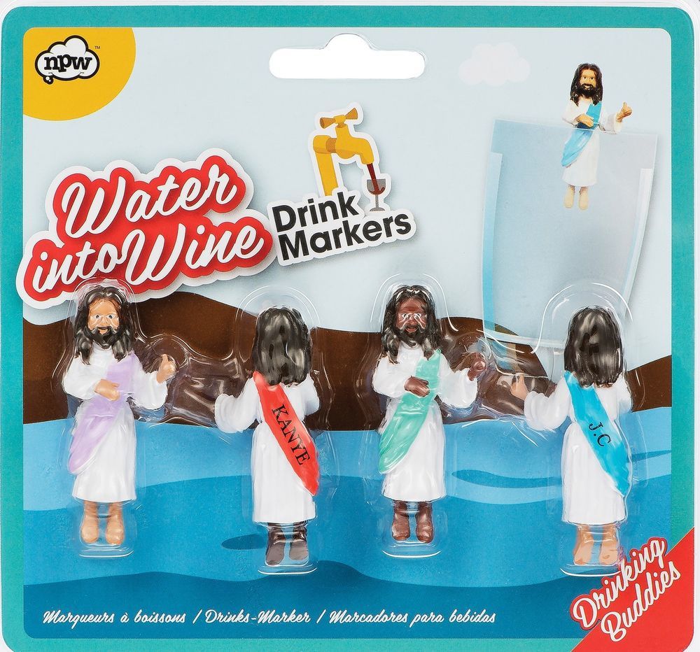 Water To Wine Drink Markers (Set of 4) at Mighty Ape NZ