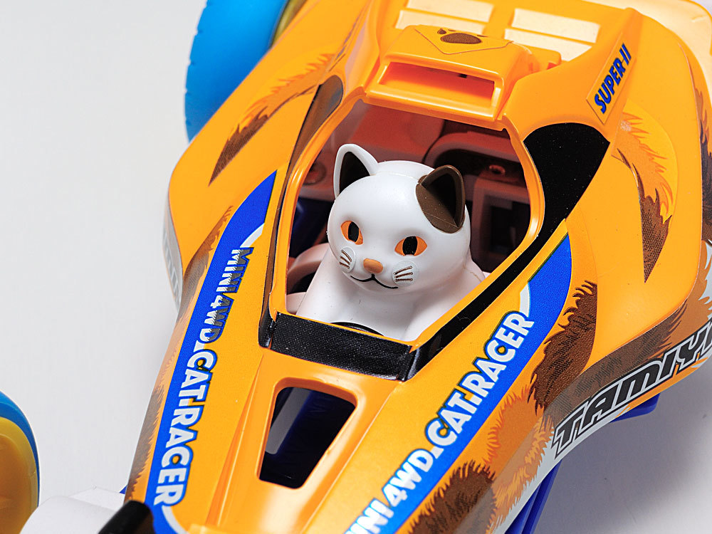 Tamiya Mini 4WD JR Cat Racer LTD EDITION CAR W/CAT - Super II Chassis image