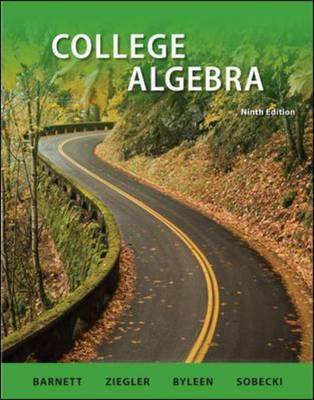 College Algebra by Michael Ziegler image