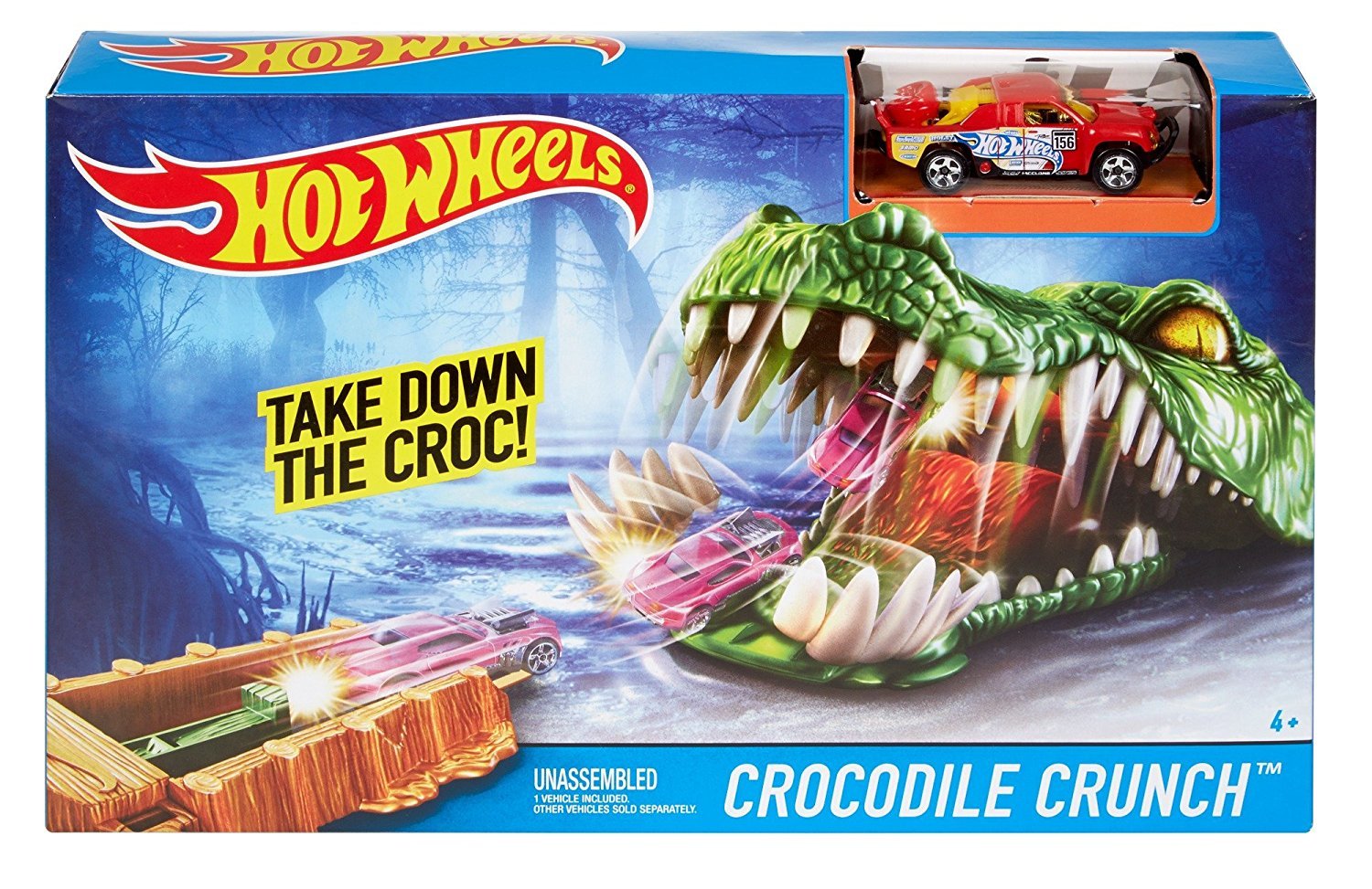 hot wheels crocodile set