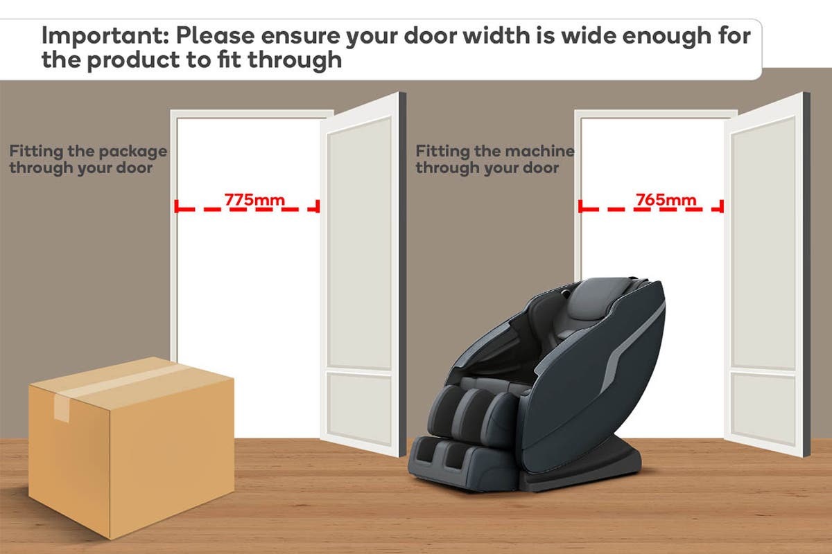 Kogan S1 ZeroGravity Heated Shiatsu Massage Recliner Chair (Charcoal