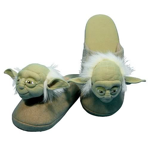 Star Wars Yoda Slippers (Large) Men's at Mighty Ape NZ