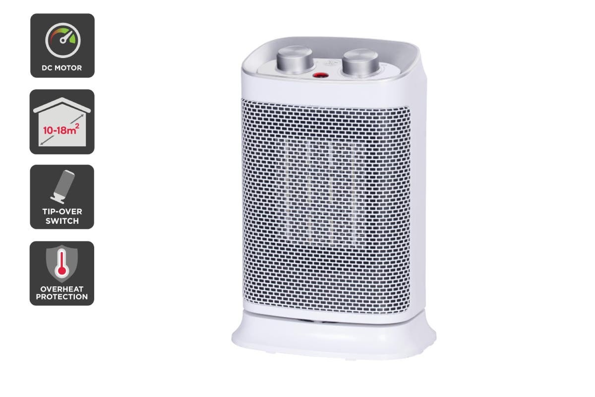 Buy Kogan 1500W Ceramic Fan Heater with Thermostat (White) at Mighty Ape NZ
