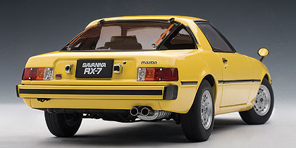 AUTOart 1979 Mazda Savanna RX-7 (SA) 1/18 Diecast Model - Spark Yellow