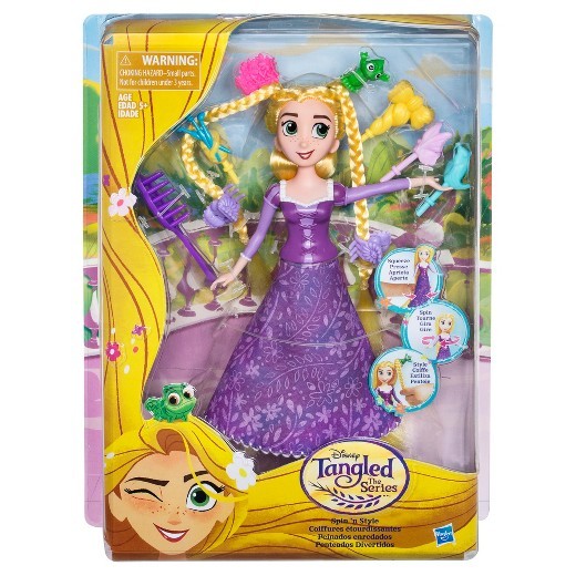 Disney Princess: Tangled - Rapunzel Spin N Style Doll