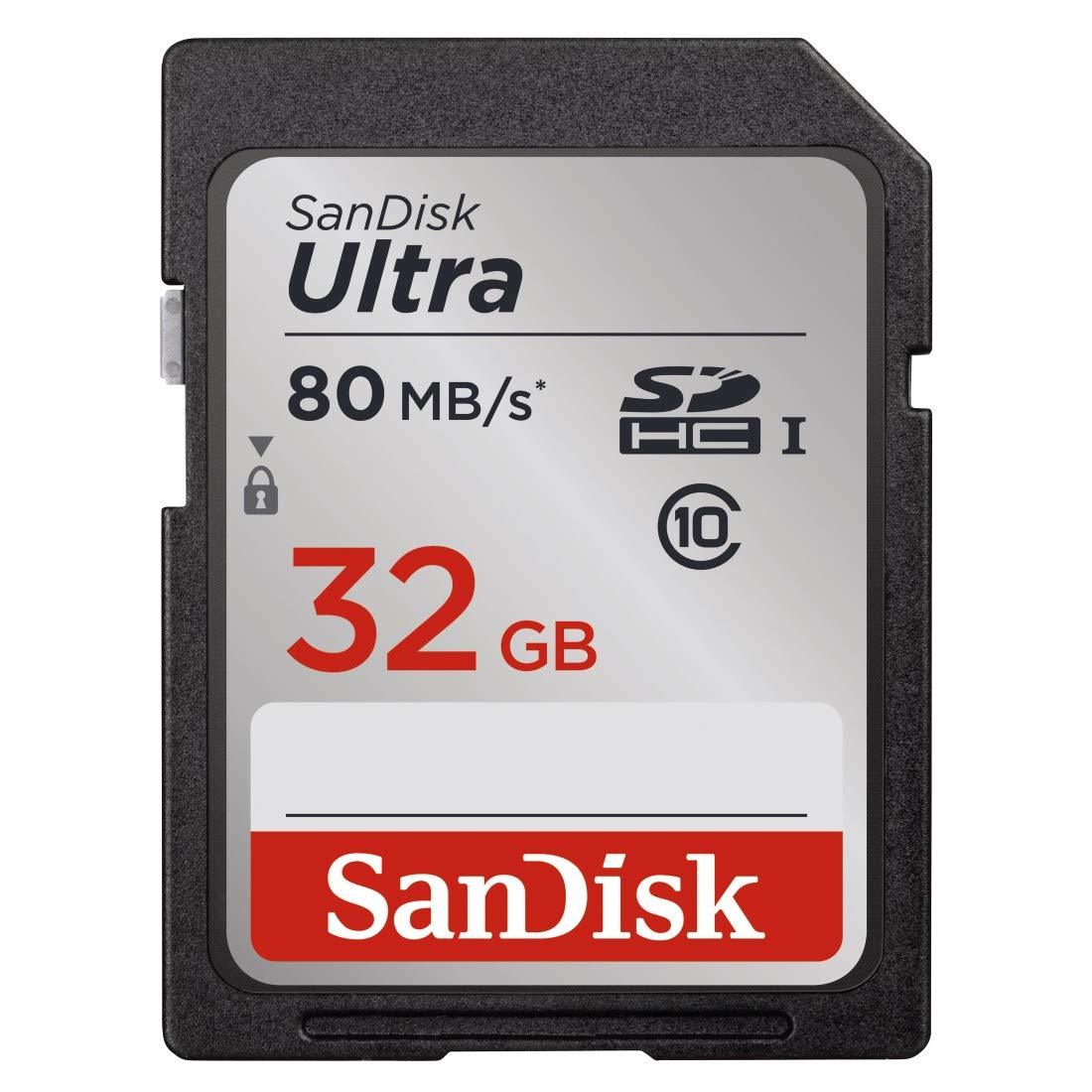 32GB SanDisk Ultra Class 10 SDHC UHS-I Memory Card