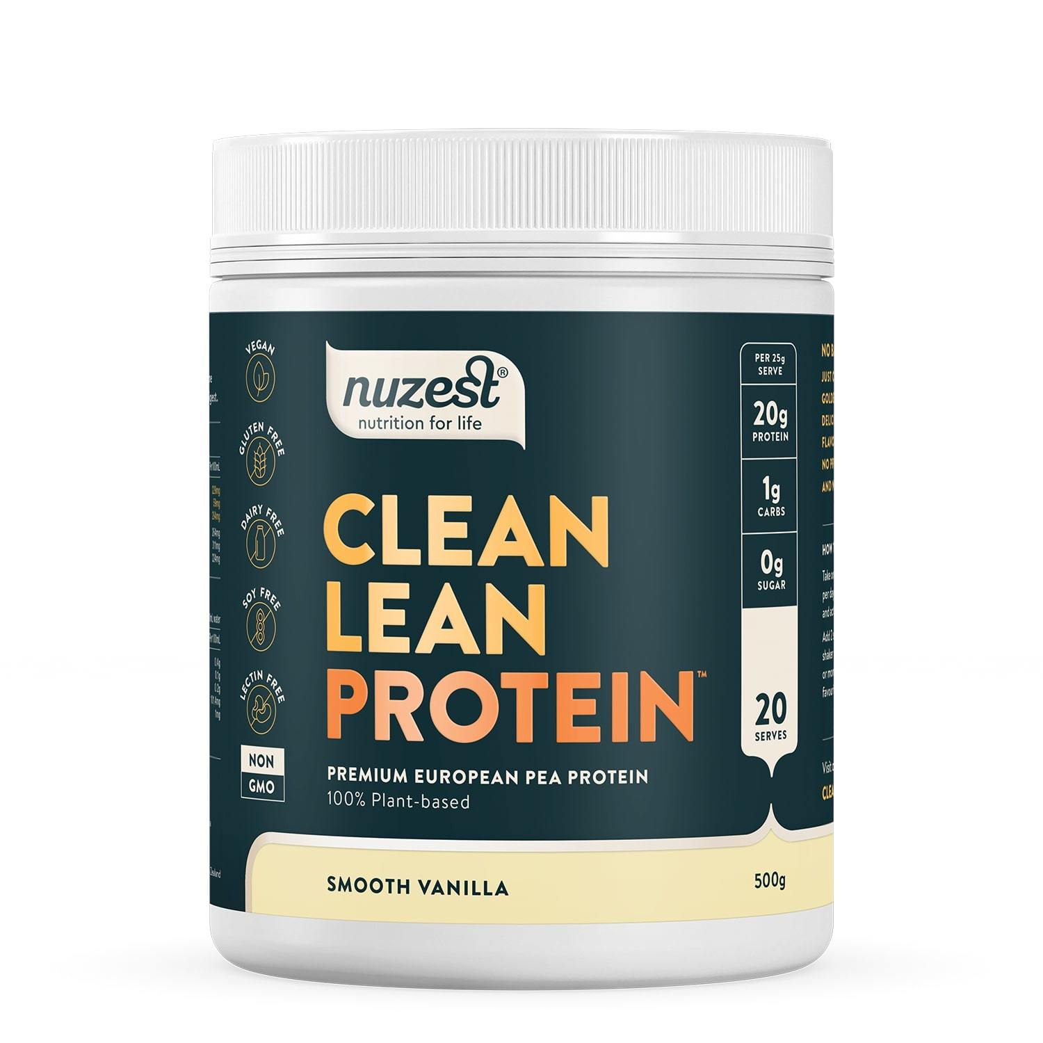 Buy Nuzest Clean Lean Protein Powder Smooth Vanilla (500g) at Mighty