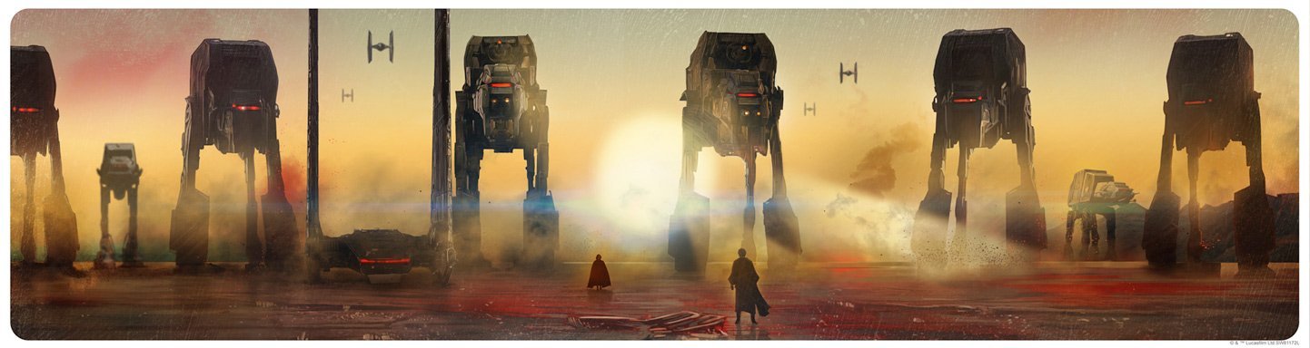 Crait Showdown by Rich Davies - Lithograph Art Print image