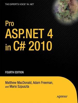 Pro ASP.NET 4 in C# 2010 by Matthew MacDonald image