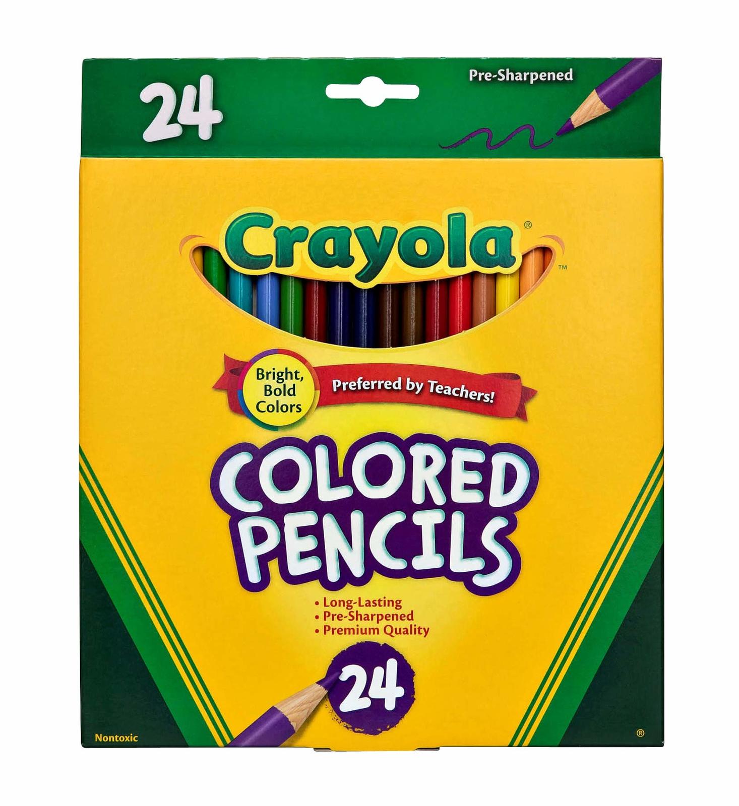 Crayola: 24 Full Size Coloured Pencils