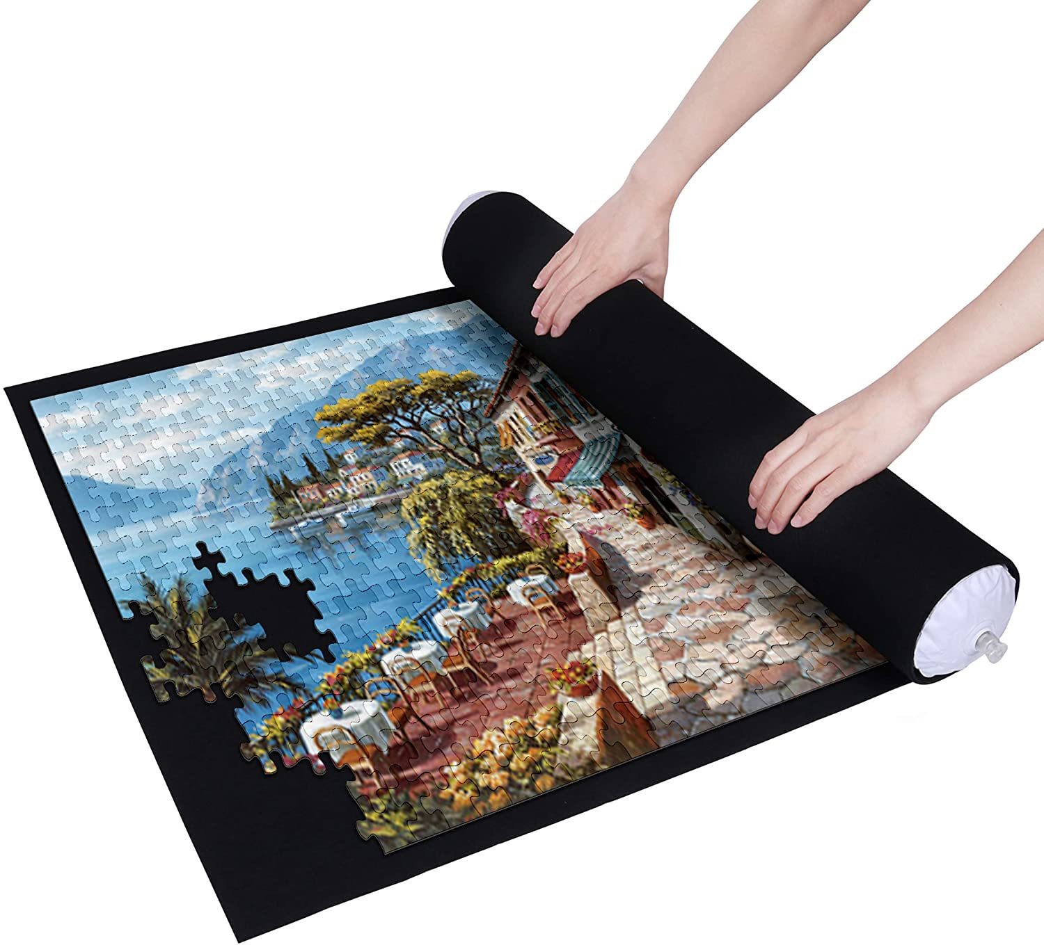 Puzzle Mat Roll for 10001500 Pieces Black Board Game at Mighty