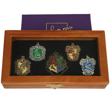 Harry Potter Hogwarts House Crest Pin Set image