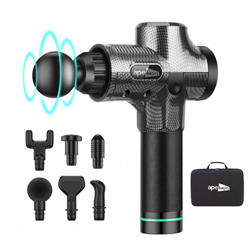 Electric Muscle Massage Gun Carbon Fibre at Mighty Ape NZ