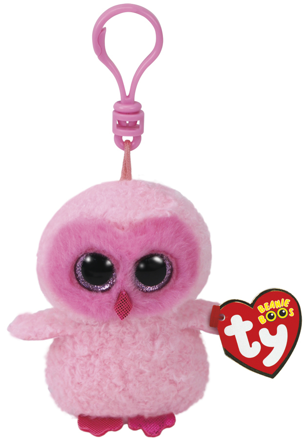 Ty Beanie Boos: Twiggy Owl - Clip On Plush